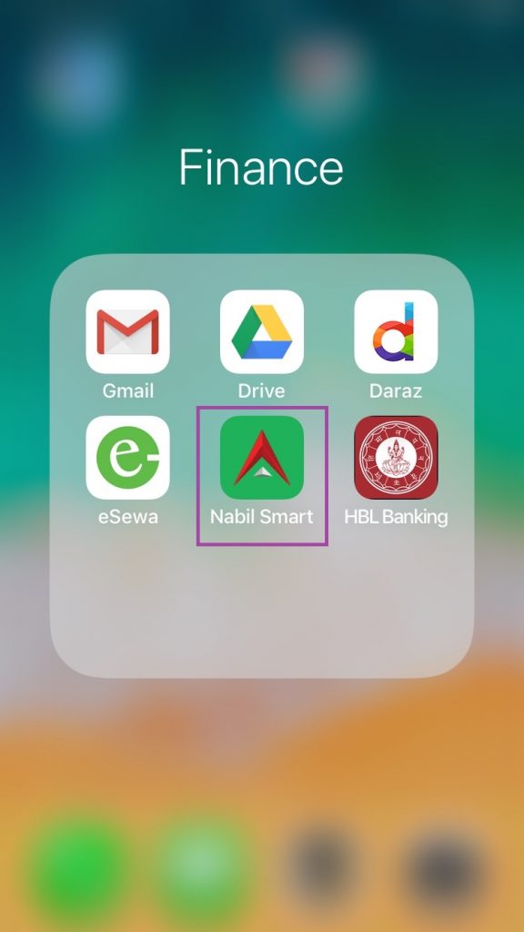 Nabil SmartBank App Installed